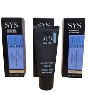 SYS Superfood 4 Your Skin Moisturizing Face Cream 20 ml / 0.67. oz 3 Boxes